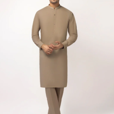 khaki unstitched fabric