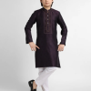 deep purple formal kurta