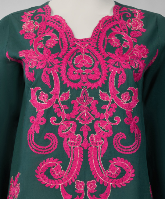 green lawn embroidered unstitched 3pc
