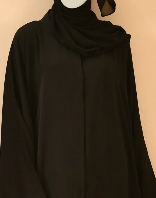 black abaya | jjab-22-011