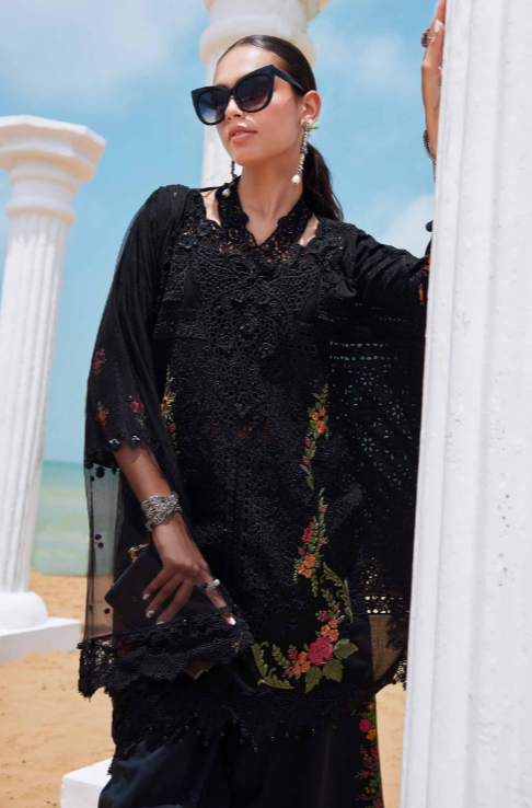 3 Piece Unstitched Embroidered Lawn Suit | EID LAWN-25-01