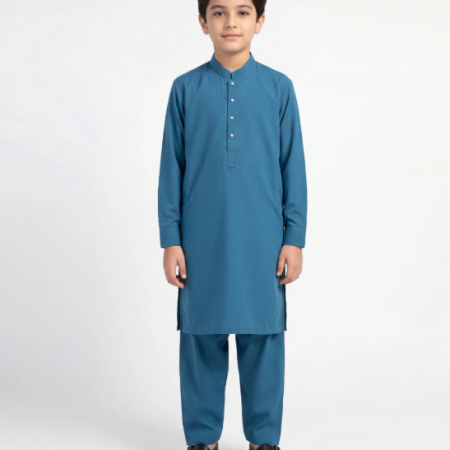 turquoise semi-formal kameez shalwar