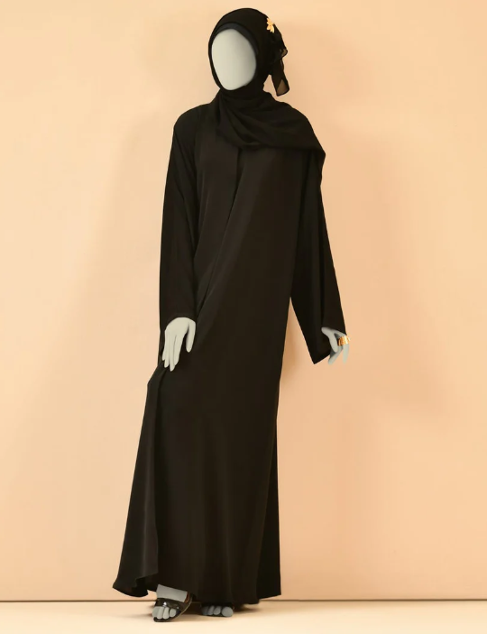 black abaya | jjab-22-011