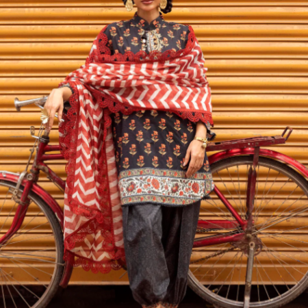 Unstitched Printed 3 Piece Lawn Suit