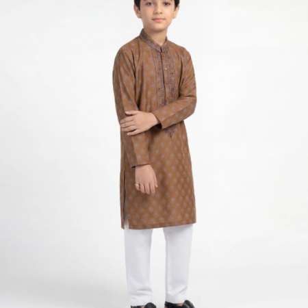 ochre formal kurta