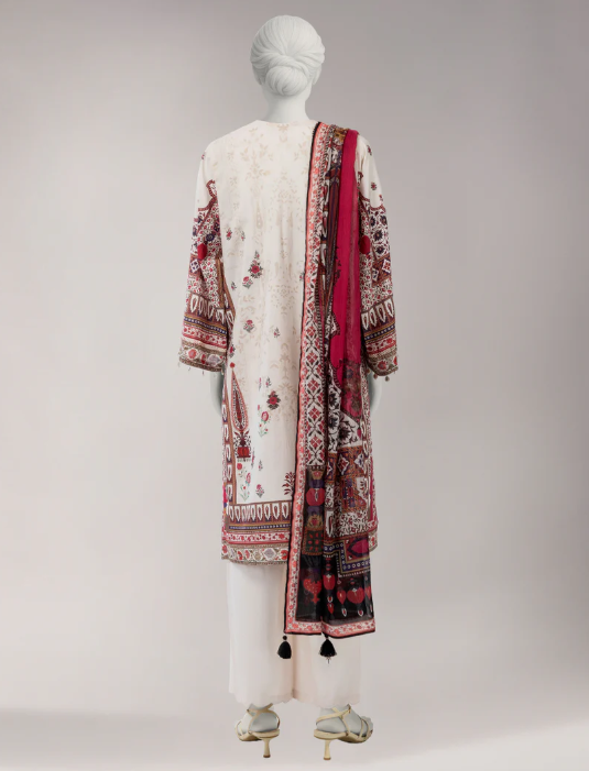 multicolor viscose embroidered unstitched 3pc
