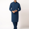 deep blue unstitched fabric