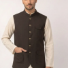 dark brown suiting waistcoat