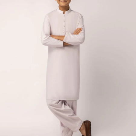 lilac blended kameez shalwar