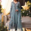 3 Piece Unstitched Embroidered Chiffon Suit