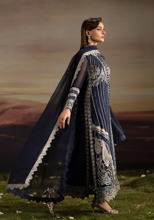 3-Piece-Embroiderd-Chiffon INDU - FWU5706