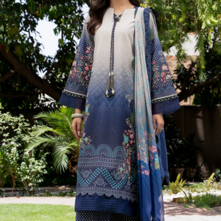 3-PC Unstitched Printed Lawn C-Print Vol 4 CP6-30