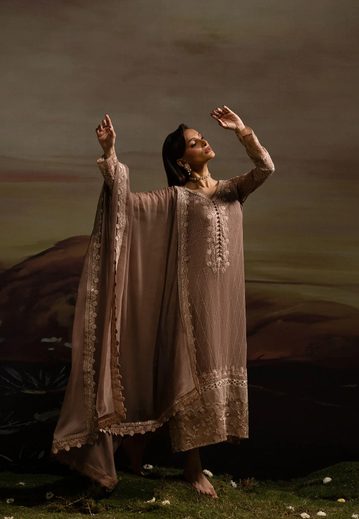 3-Piece-Embroiderd-Chiffon ITHAZH - FWU5703