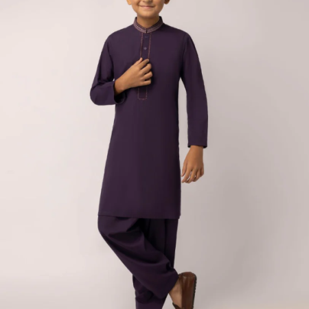 purple kameez shalwar