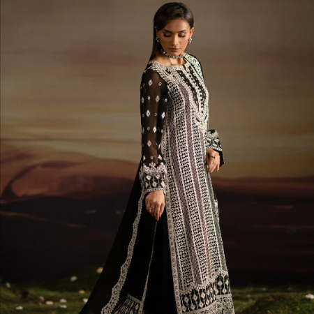 3-Piece-Embroiderd-Chiffon INBHA - FWU5708