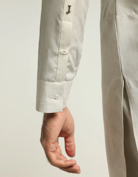 pearl white formal kurta trousers
