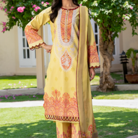 3-PC Unstitched Printed Lawn C-Print Vol 4 CP6-33