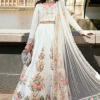 MariaB 3 Piece Unstitched Embroidered Raw Silk Suit