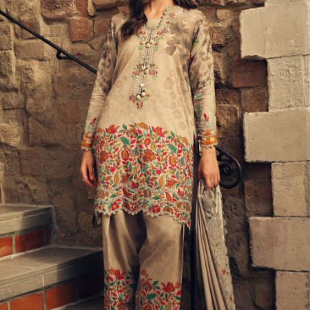 Charizma 3-PC Unstitched Embroidered Linen Collection CCW7-07