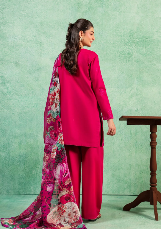 Maryum & Maria Velvet Bloom Luxury Embroidered Velvet Suit - MSS5996