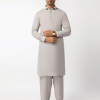 J. smoke grey unstitched fabric