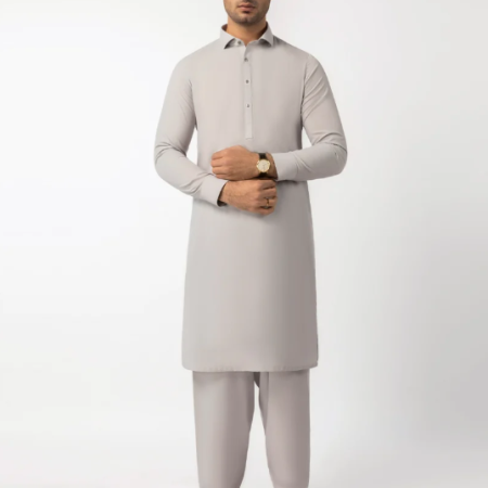 J. smoke grey unstitched fabric