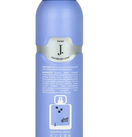 J. khumar pour homme perfume body spray