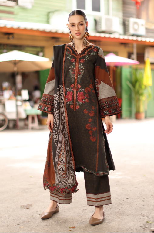Charizma 3-PC Unstitched Embroidered Linen Collection ANW7-07