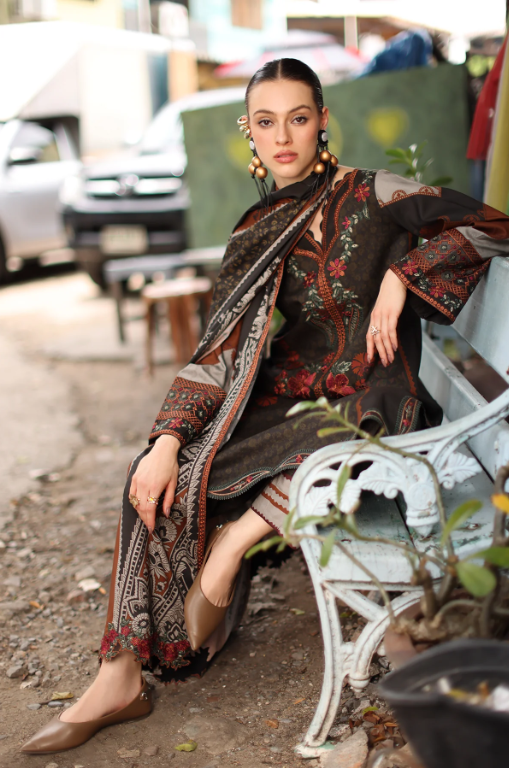 Charizma 3-PC Unstitched Embroidered Linen Collection ANW7-07