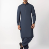 J. greyish blue unstitched fabric