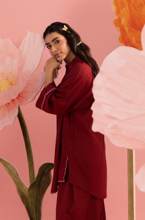 Sana Safinaz Stitched Embroidered Lawn Shirt+ Shalwar