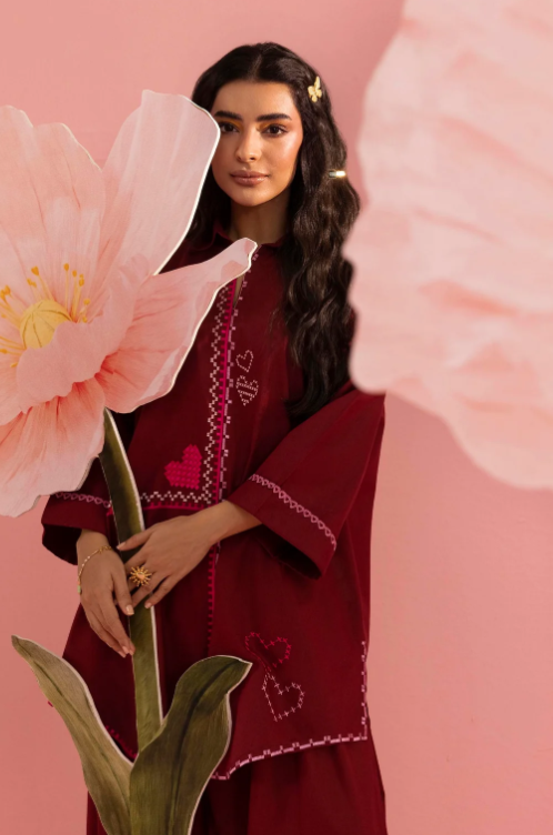 Sana Safinaz Stitched Embroidered Lawn Shirt+ Shalwar