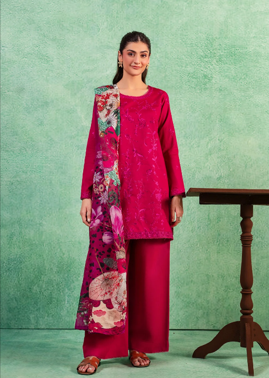 Maryum & Maria Velvet Bloom Luxury Embroidered Velvet Suit - MSS5996