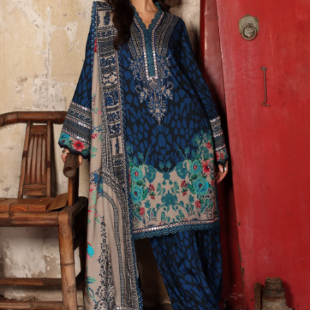 Charizma 3-PC Unstitched Embroidered Linen Collection ANW7-09