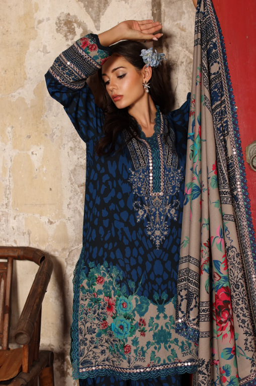 Charizma 3-PC Unstitched Embroidered Linen Collection ANW7-09