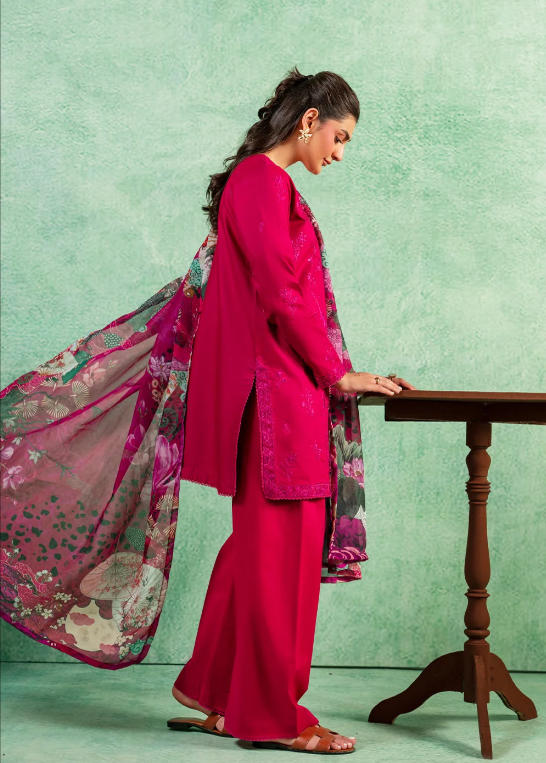 Maryum & Maria Velvet Bloom Luxury Embroidered Velvet Suit - MSS5996